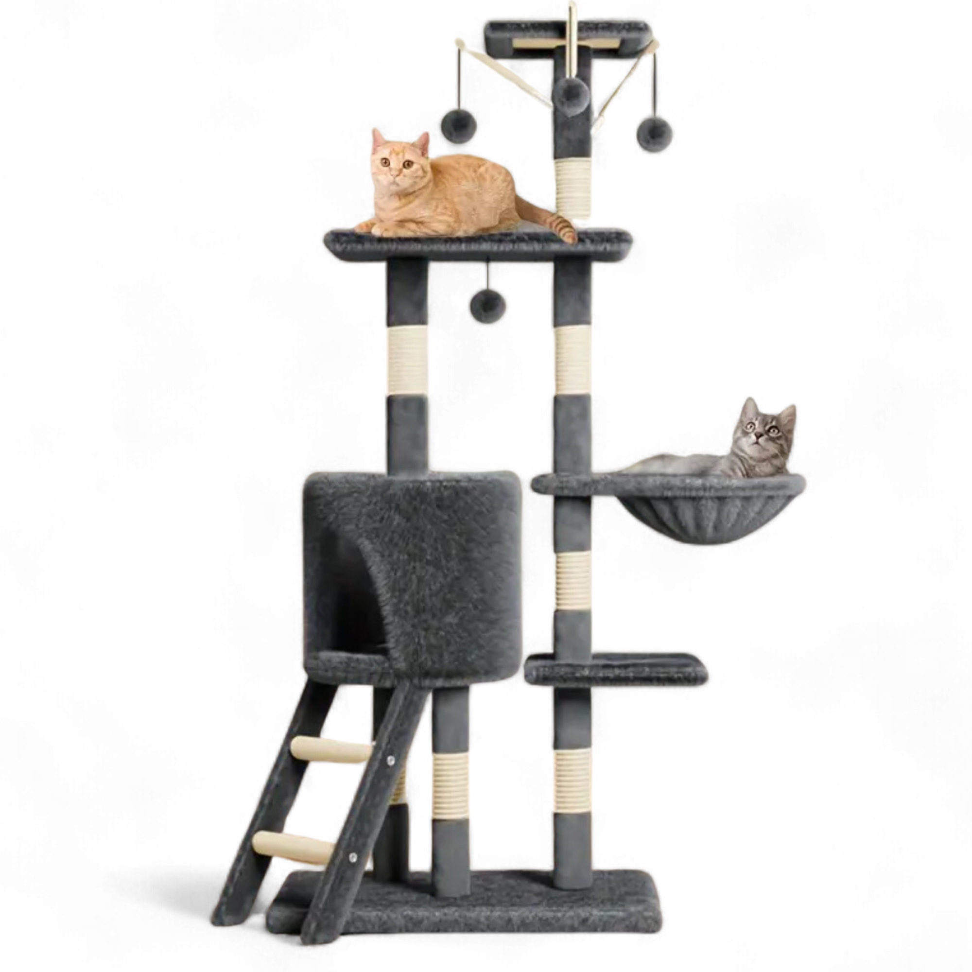 Krabpaal 148cm - Grijs